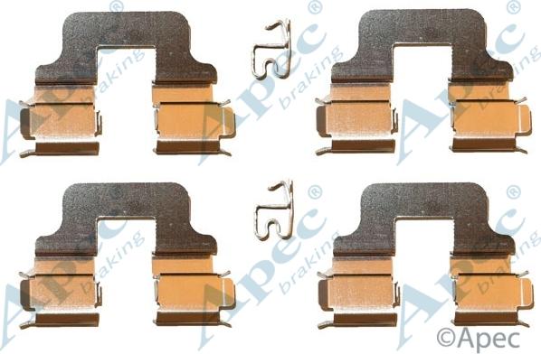 APEC KIT580 - Set accesorii, placute frana allinparts.ro