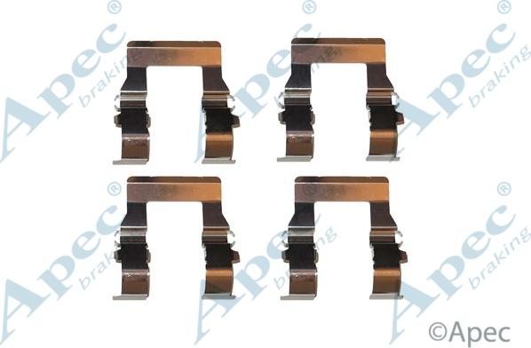 APEC KIT526 - Set accesorii, placute frana - allinparts.ro