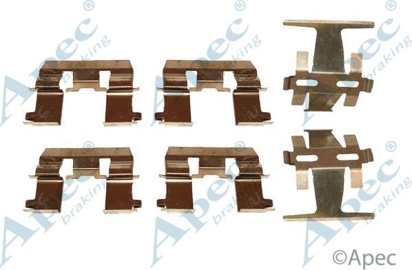 APEC KIT528 - Set accesorii, placute frana allinparts.ro