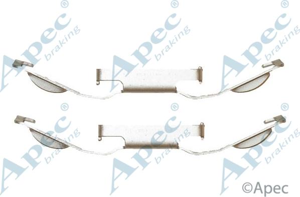 APEC KIT575 - Set accesorii, placute frana allinparts.ro