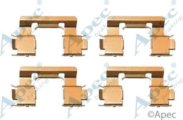 APEC KIT576 - Set accesorii, placute frana allinparts.ro