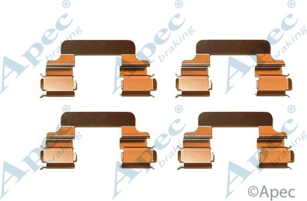 APEC KIT578 - Set accesorii, placute frana - allinparts.ro