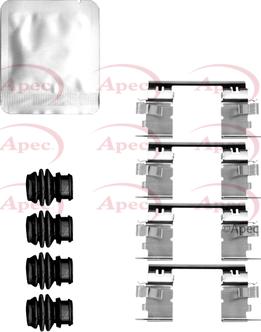 APEC KIT1541 - Set accesorii, placute frana allinparts.ro