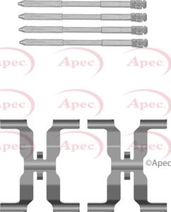 APEC KIT1559 - Set accesorii, placute frana allinparts.ro
