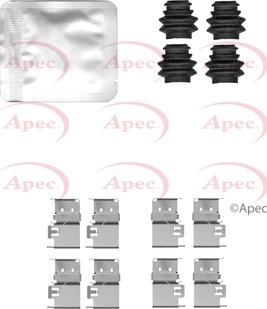 APEC KIT1567 - Set accesorii, placute frana allinparts.ro