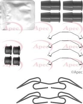 APEC KIT1526 - Set accesorii, placute frana allinparts.ro