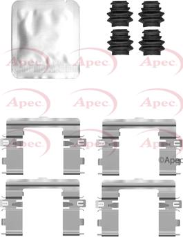 APEC KIT1571 - Set accesorii, placute frana allinparts.ro