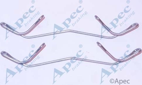 APEC KIT1098 - Set accesorii, placute frana allinparts.ro