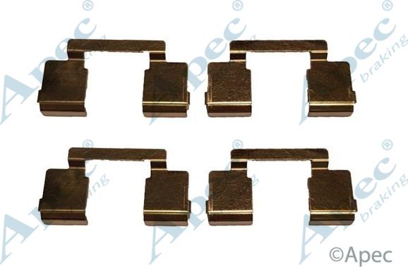 APEC KIT1049 - Set accesorii, placute frana allinparts.ro