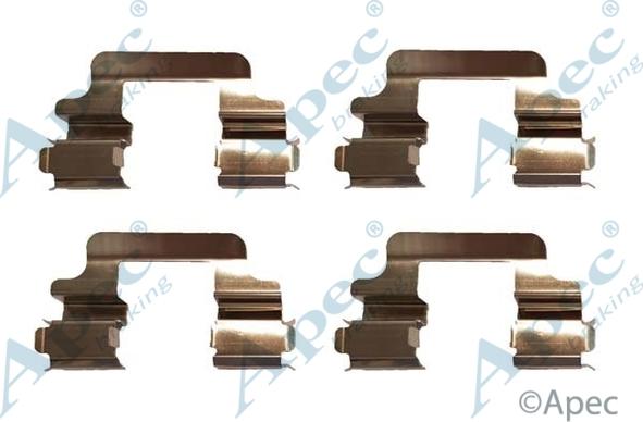APEC KIT1056 - Set accesorii, placute frana allinparts.ro