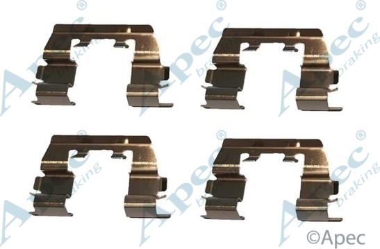 APEC KIT1051 - Set accesorii, placute frana allinparts.ro