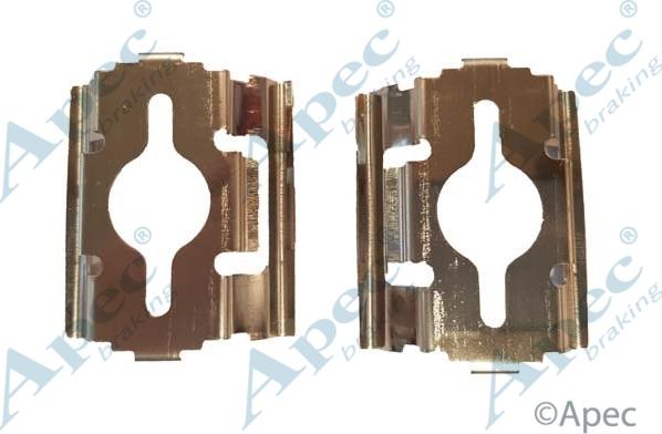 APEC KIT1053 - Set accesorii, placute frana allinparts.ro
