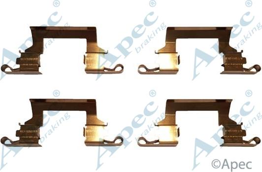 APEC KIT1057 - Set accesorii, placute frana allinparts.ro