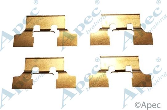 APEC KIT1065 - Set accesorii, placute frana allinparts.ro