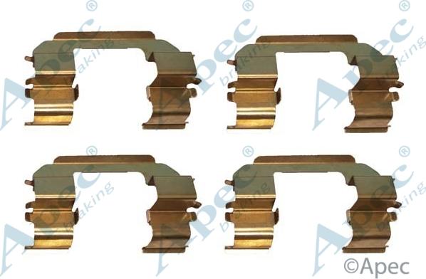 APEC KIT1004 - Set accesorii, placute frana - allinparts.ro
