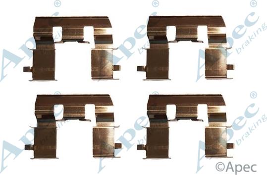 APEC KIT1005 - Set accesorii, placute frana allinparts.ro