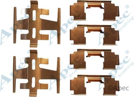 APEC KIT1017 - Set accesorii, placute frana - allinparts.ro