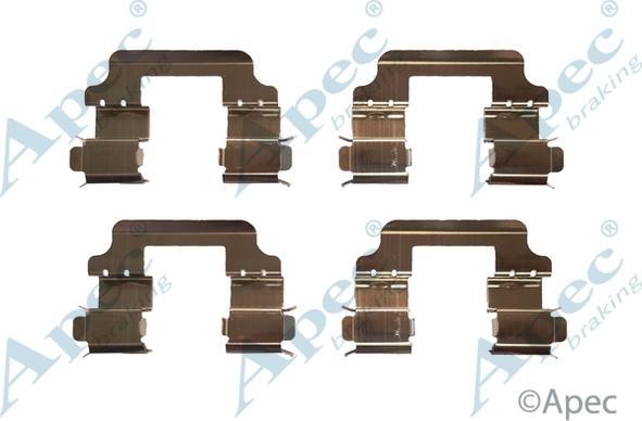 APEC KIT1084 - Set accesorii, placute frana - allinparts.ro