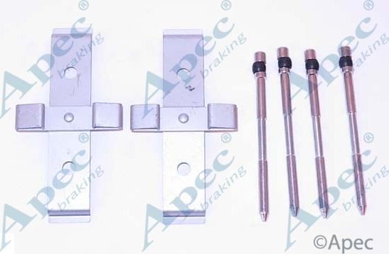 APEC KIT1088 - Set accesorii, placute frana allinparts.ro
