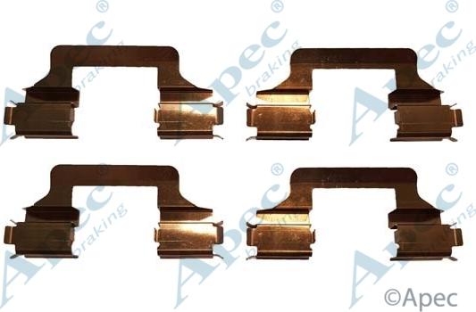 APEC KIT1039 - Set accesorii, placute frana - allinparts.ro