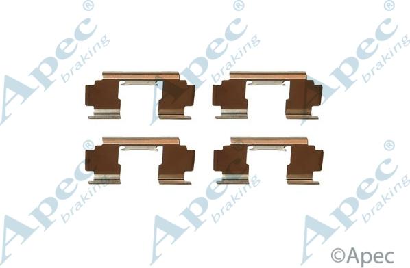 APEC KIT1034 - Set accesorii, placute frana allinparts.ro