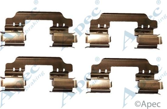 APEC KIT1035 - Set accesorii, placute frana allinparts.ro