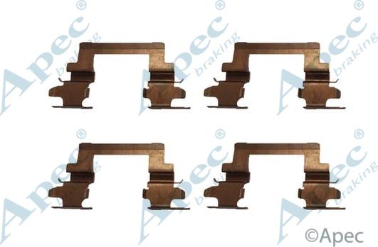 APEC KIT1037 - Set accesorii, placute frana allinparts.ro