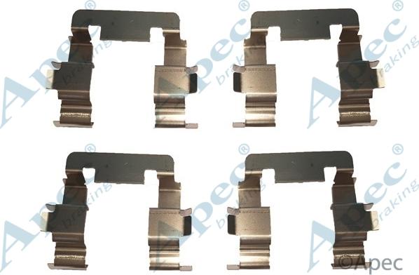APEC KIT1020 - Set accesorii, placute frana allinparts.ro