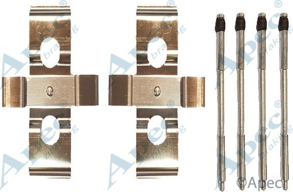 APEC KIT1021 - Set accesorii, placute frana - allinparts.ro