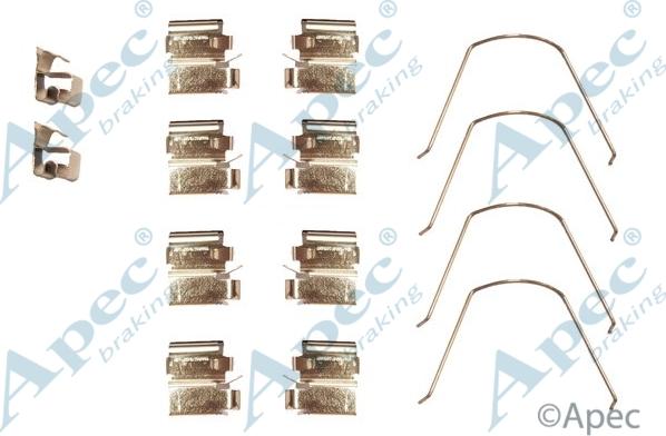APEC KIT1027 - Set accesorii, placute frana - allinparts.ro