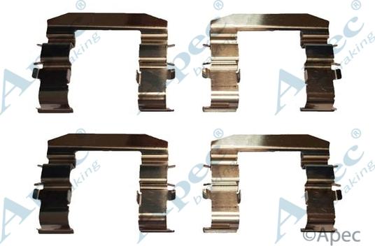 APEC KIT1074 - Set accesorii, placute frana allinparts.ro