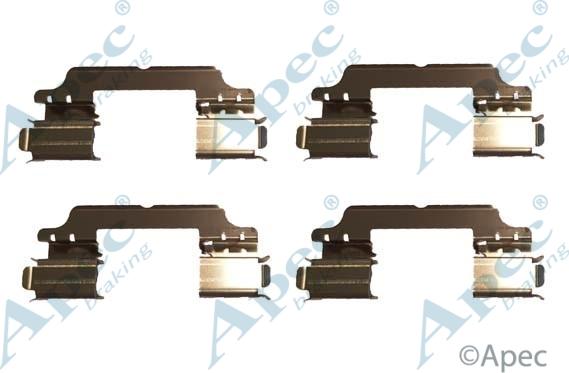 APEC KIT1076 - Set accesorii, placute frana allinparts.ro