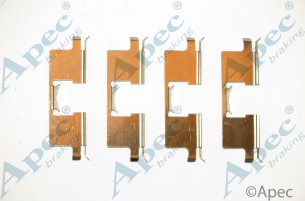 APEC KIT1195 - Set accesorii, placute frana allinparts.ro