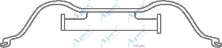 APEC KIT1142 - Set accesorii, placute frana - allinparts.ro