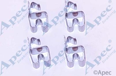 APEC KIT1151 - Set accesorii, placute frana allinparts.ro