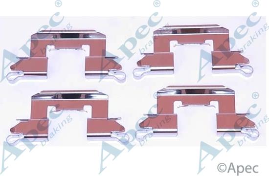 APEC KIT1158 - Set accesorii, placute frana - allinparts.ro