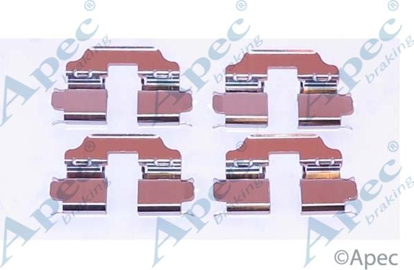 APEC KIT1157 - Set accesorii, placute frana - allinparts.ro