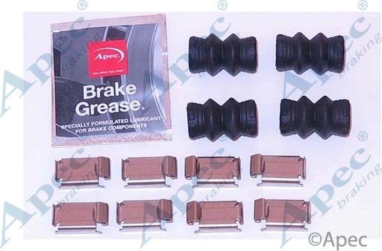 APEC KIT1165 - Set accesorii, placute frana allinparts.ro