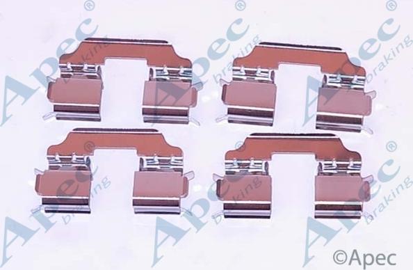 APEC KIT1160 - Set accesorii, placute frana allinparts.ro