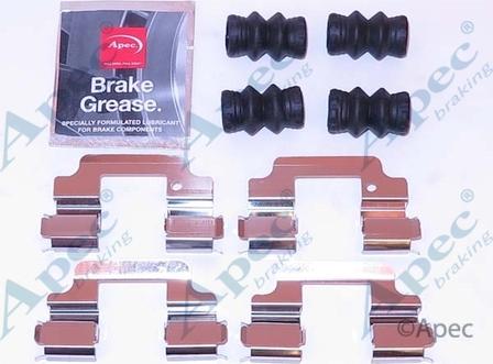 APEC KIT1162 - Set accesorii, placute frana allinparts.ro