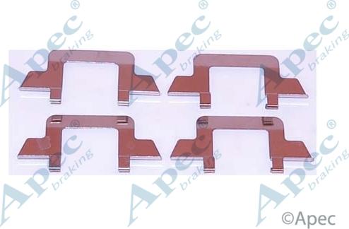 APEC KIT1109 - Set accesorii, placute frana - allinparts.ro
