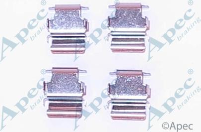 APEC KIT1104 - Set accesorii, placute frana allinparts.ro