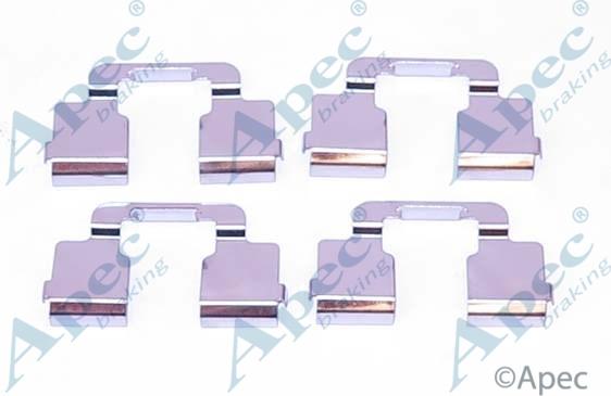 APEC KIT1106 - Set accesorii, placute frana allinparts.ro