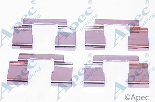 APEC KIT1107 - Set accesorii, placute frana allinparts.ro