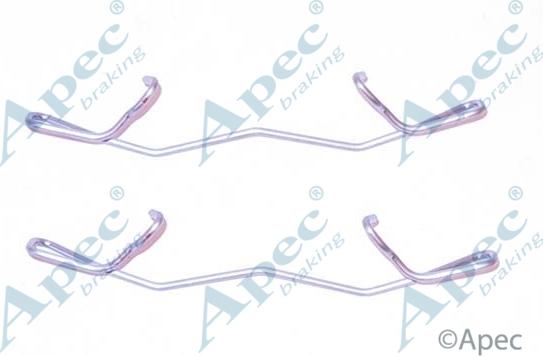 APEC KIT1119 - Set accesorii, placute frana allinparts.ro
