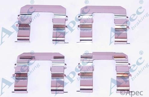 APEC KIT1114 - Set accesorii, placute frana allinparts.ro