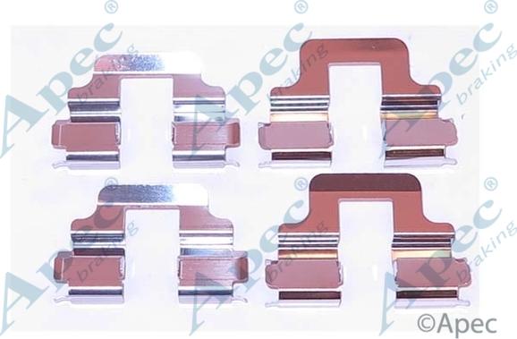 APEC KIT1118 - Set accesorii, placute frana allinparts.ro