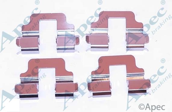 APEC KIT1117 - Set accesorii, placute frana allinparts.ro