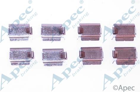 APEC KIT1185 - Set accesorii, placute frana allinparts.ro