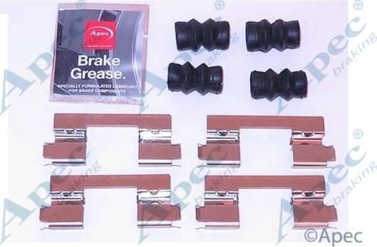 APEC KIT1182 - Set accesorii, placute frana allinparts.ro